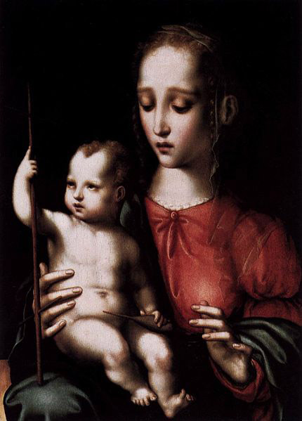 Luis de Morales Virgin and Child with a Spindle